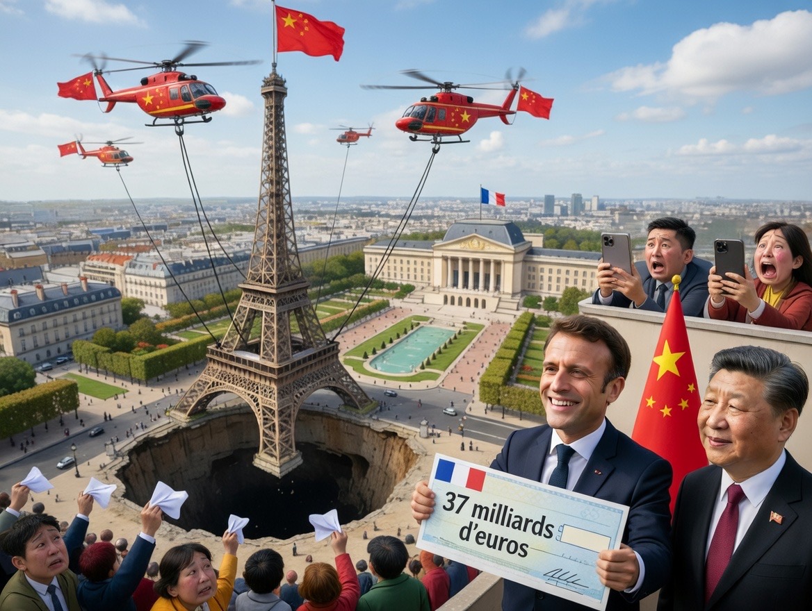 La France vend la Tour Eiffel à la Chine : un nouvel horizon pour la dette, et pour le tourisme patriotique
