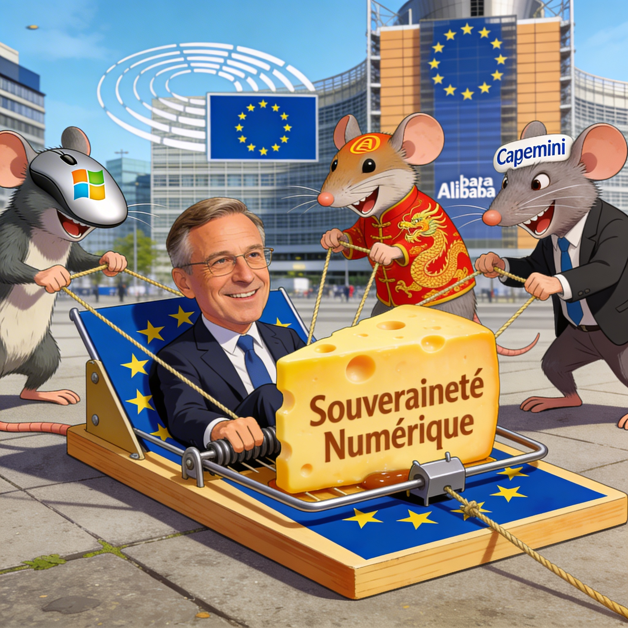 Bruxelles confie la rédaction de son futur cadre sur la souveraineté numérique à un groupe de travail sponsorisé par Microsoft, Alibaba et Capgemini